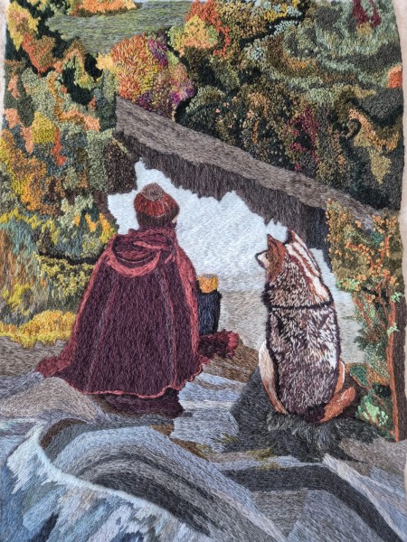 el forastero y su lobo