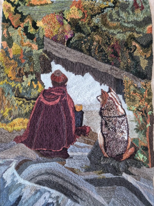 el forastero y su lobo